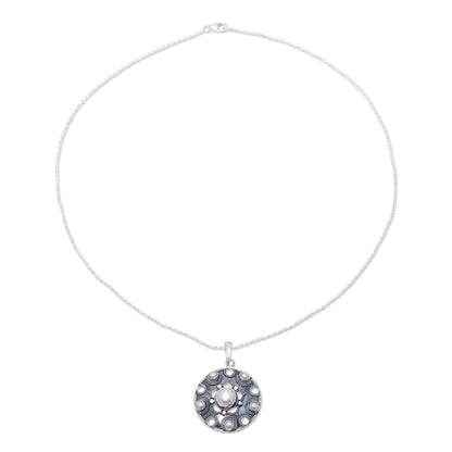 Ocean Bliss Sterling Silver and White Cultured Freshwater Pearl Necklace