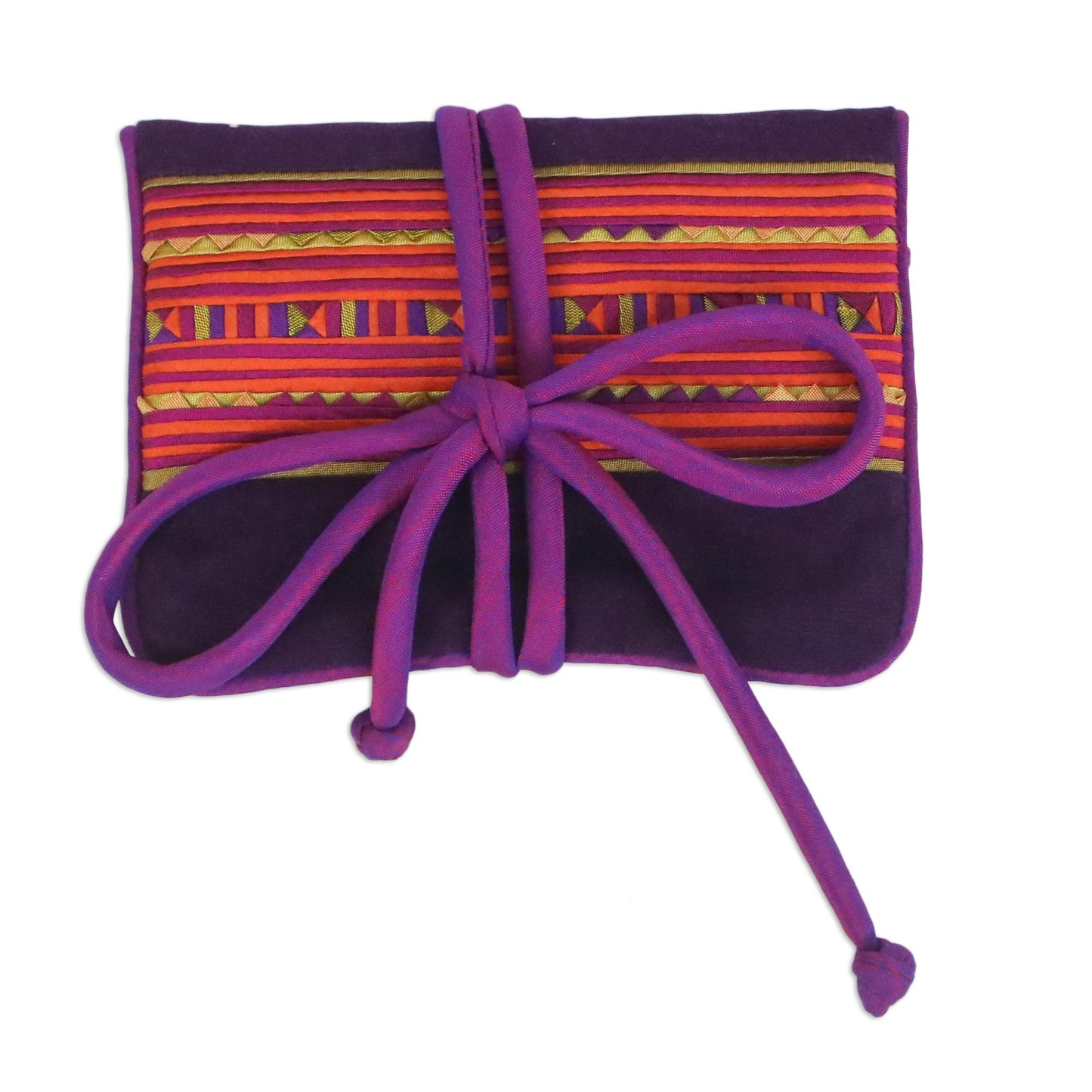 Precious Lisu Hill Tribe Cotton Jewelry Roll