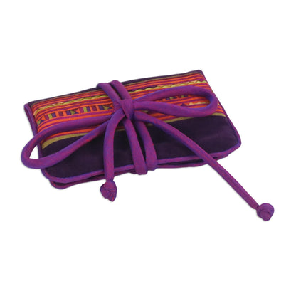 Precious Lisu Hill Tribe Cotton Jewelry Roll