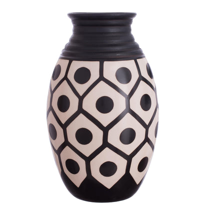 Chulucanas Geometry Geometric Chulucanas Ceramic Decorative Vase from Peru