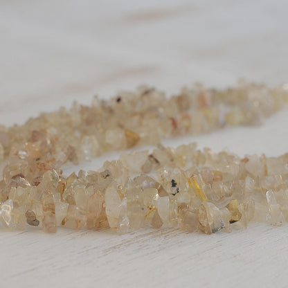 Honey Infatuation Quartz Beaded Necklace with Honey Hues from Brazil