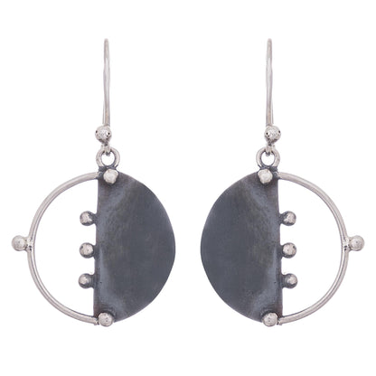 Modern Cosmos Sterling Silver Dangle Earrings