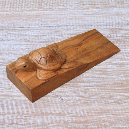 Baby Turtle Door Wood Stopper