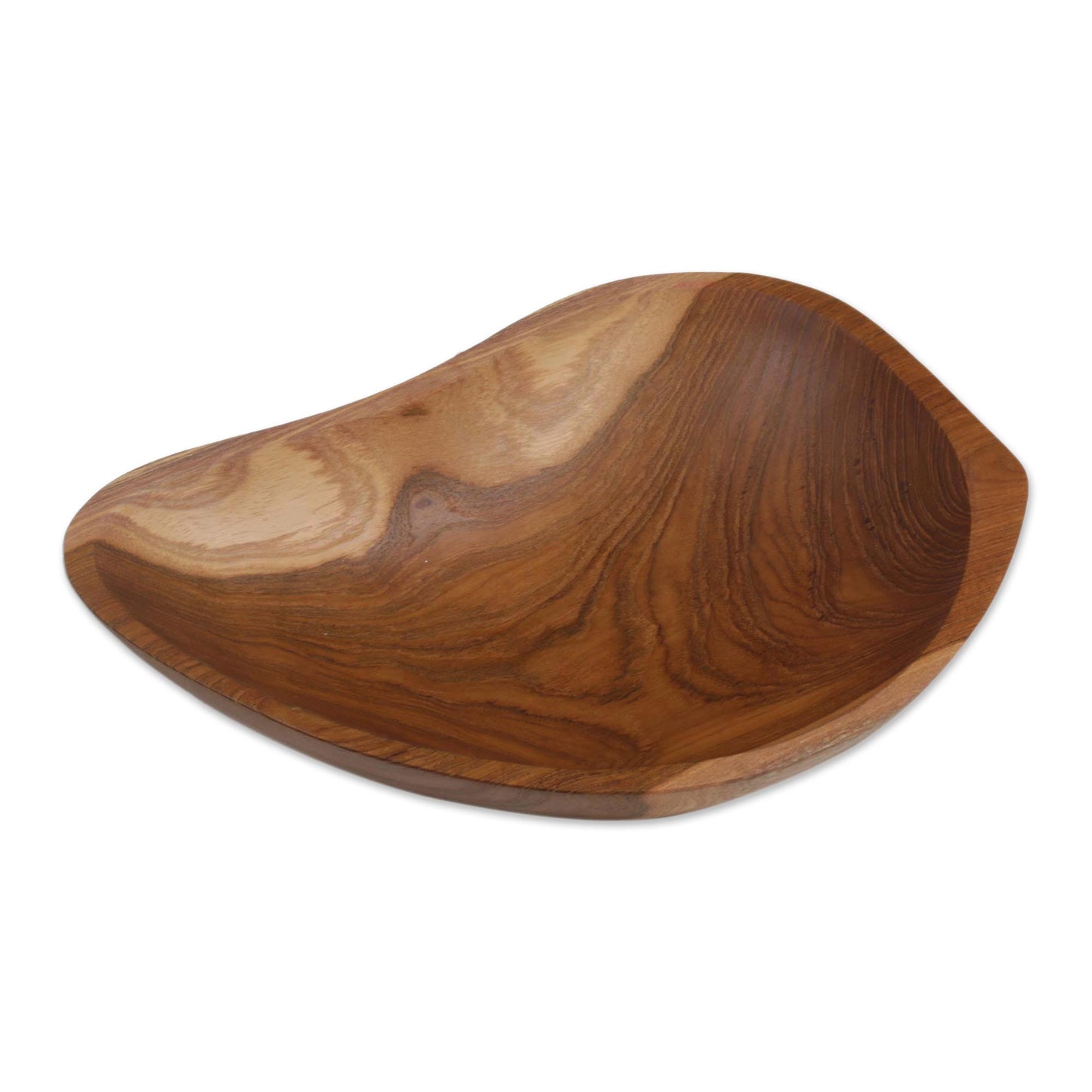 Nature's Course Hand Carved Teak Wood Appetizer Bowl from Bali