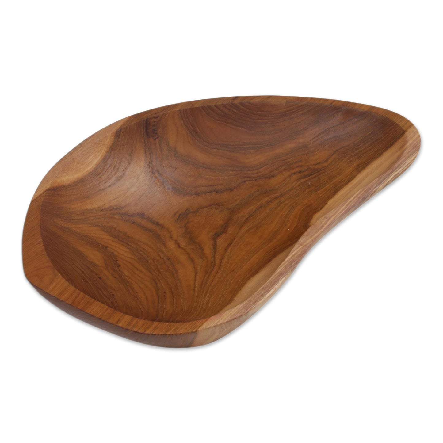 Nature's Course Hand Carved Teak Wood Appetizer Bowl from Bali