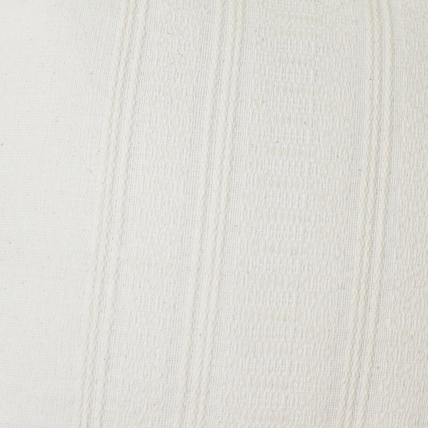 White Cotton Eco-Friendly Throw Pillow Cover, 'Eggshell Bliss'