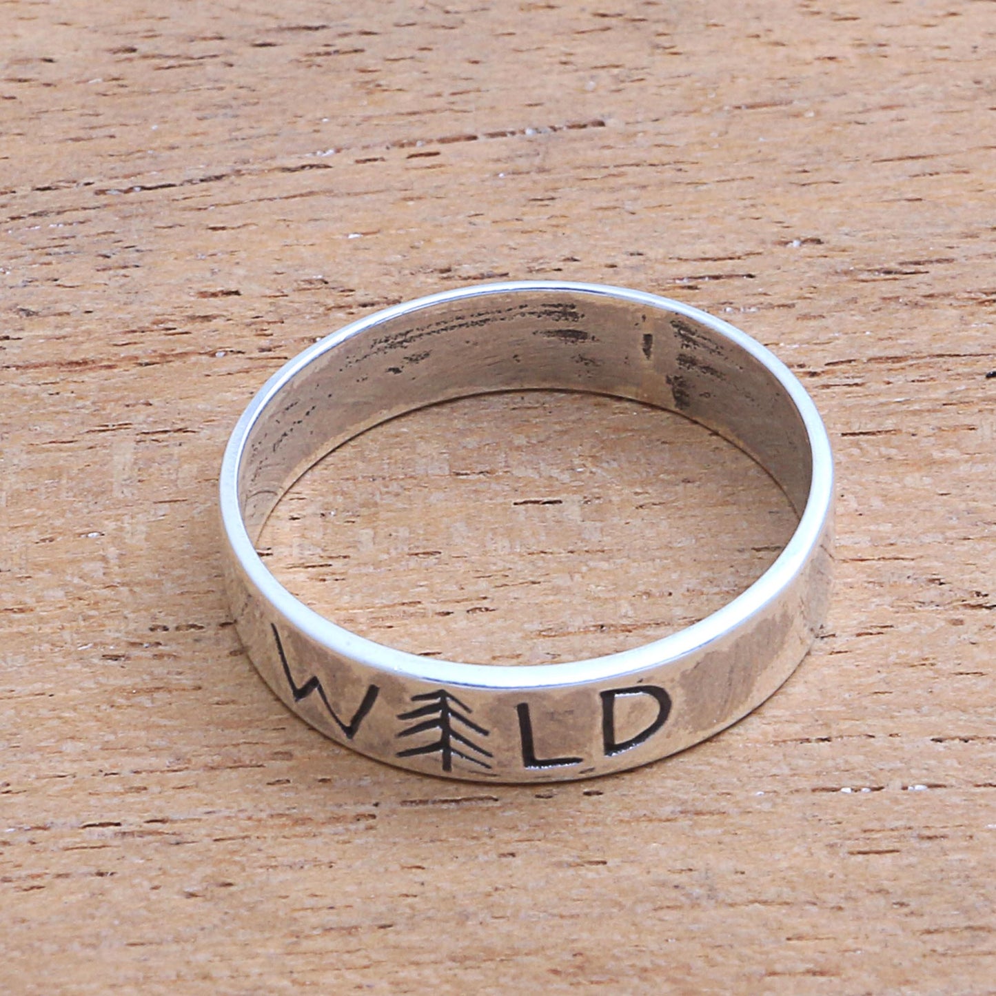 Wild Soul Sterling Silver Band Ring Crafted in Bali