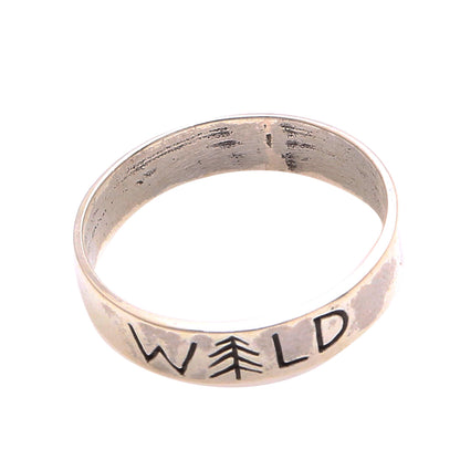 Wild Soul Sterling Silver Band Ring Crafted in Bali