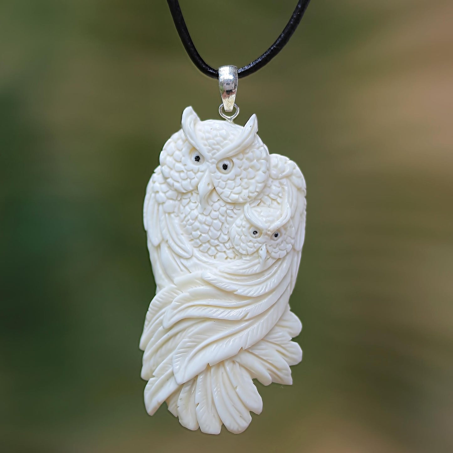 Owl Affection Pendant Necklace