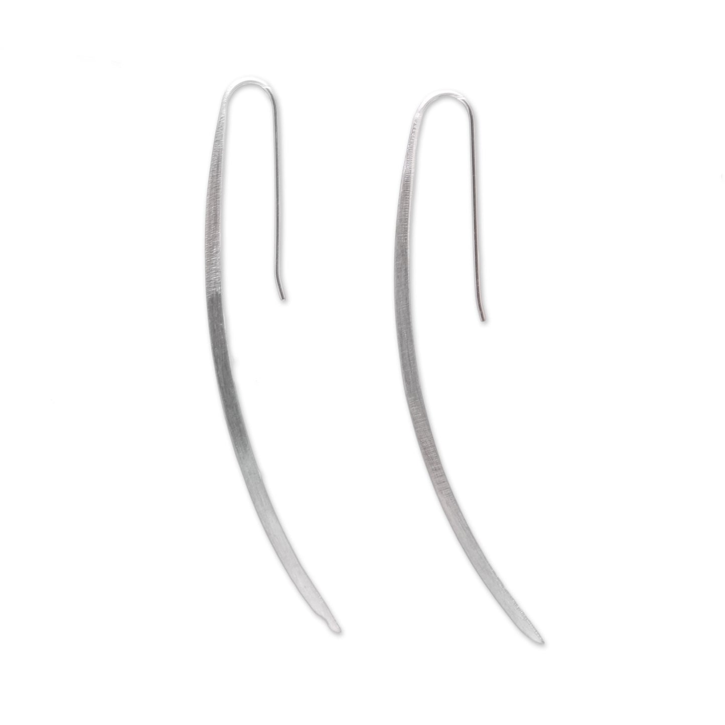 Modern Stalks Modern Sterling Silver Drop Earrings from Bali