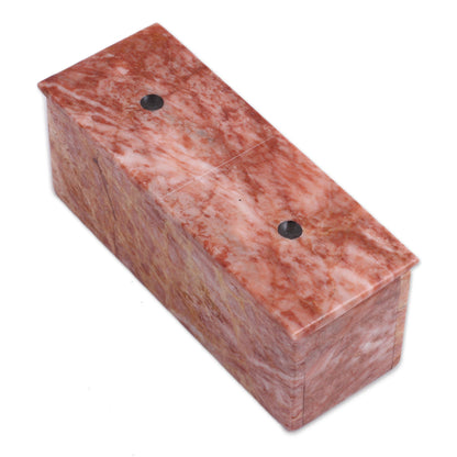 Chance & Skill Pink Marble Domino Set