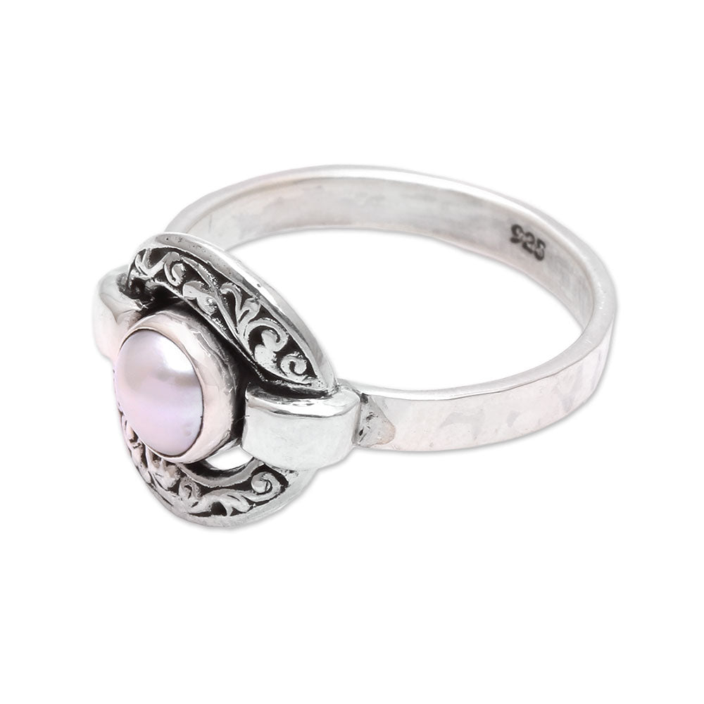 Circular Glow Circular Cultured Pearl Cocktail Ring from Java