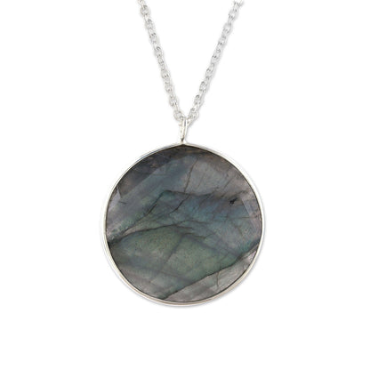 Aurora Moon Labradorite & Sterling Silver Necklace