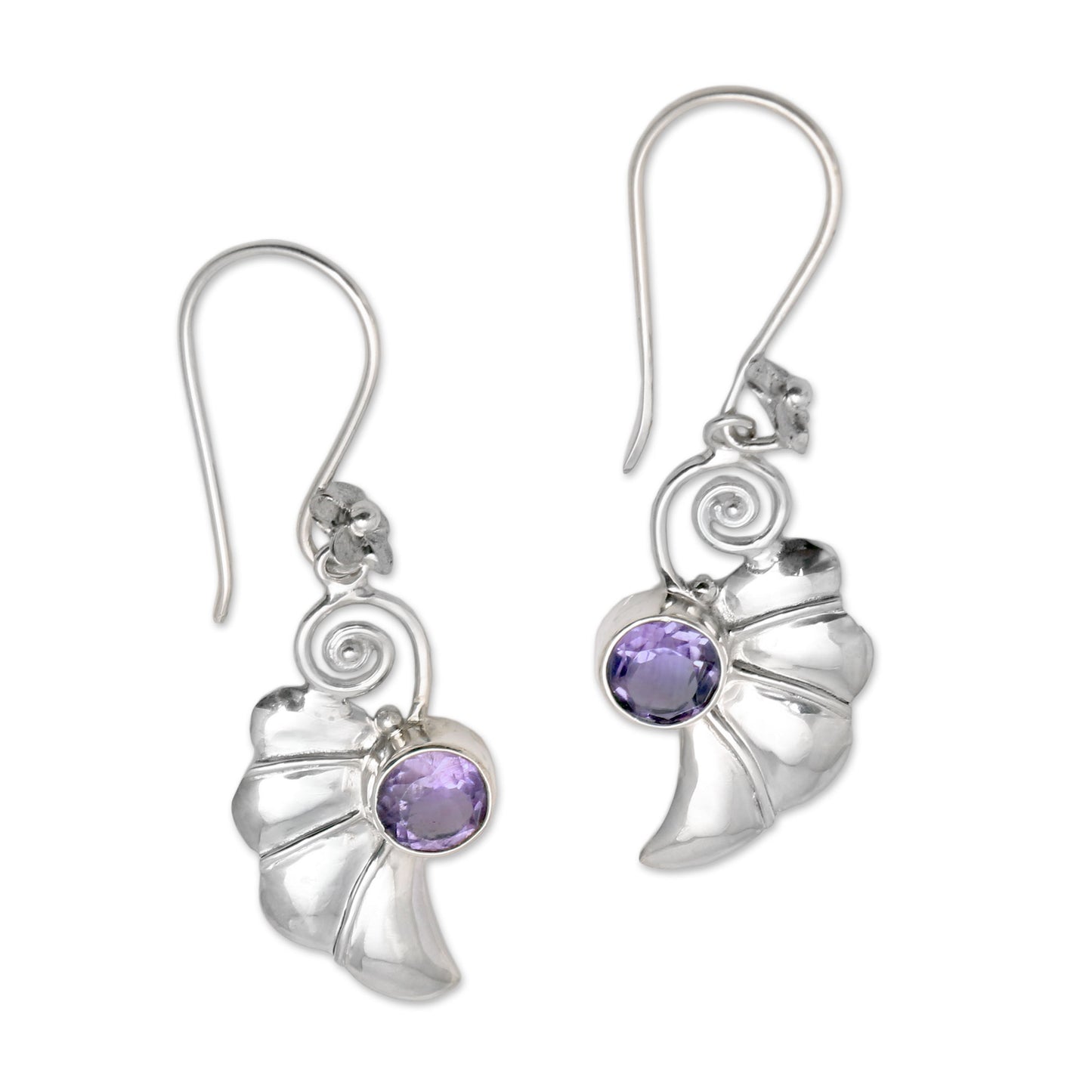 Butterfly Halves Sterling Silver Earrings