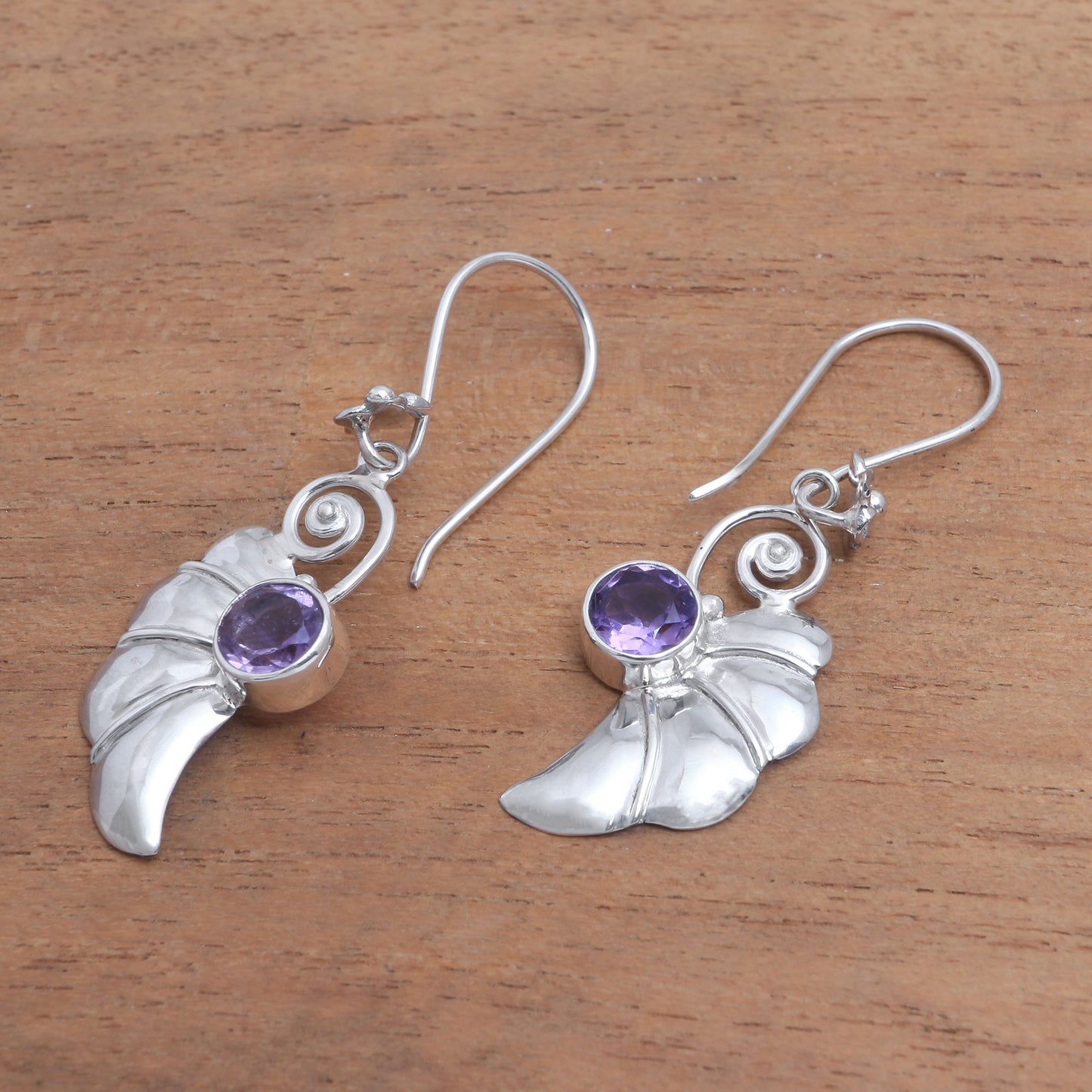 Butterfly Halves Sterling Silver Earrings