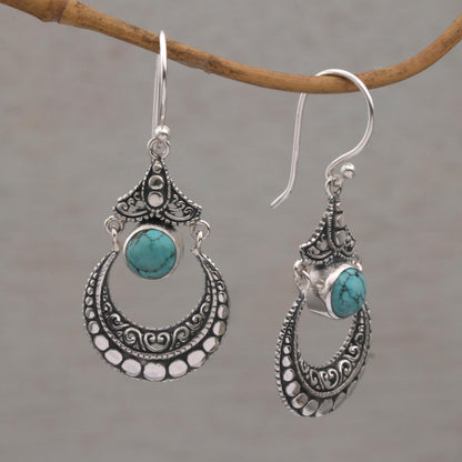 Elegant Crescents Magnesite Earrings