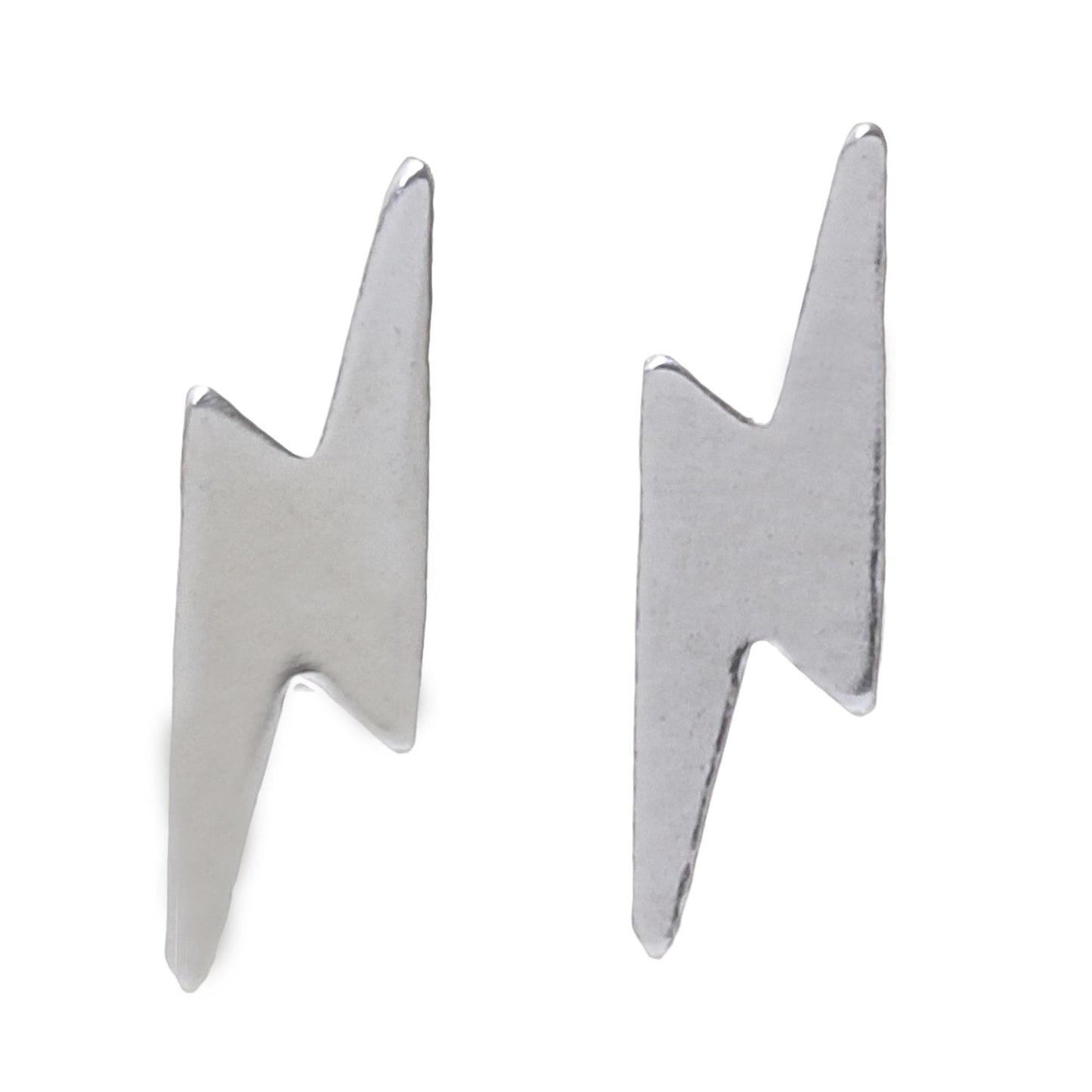 Electric Energy Lightning Bolt Sterling Silver Stud Earrings from Thailand