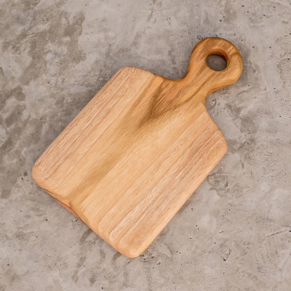 Morning Baguette Handmade Teak Wood Cutting Board from Guatemala (10 in.)