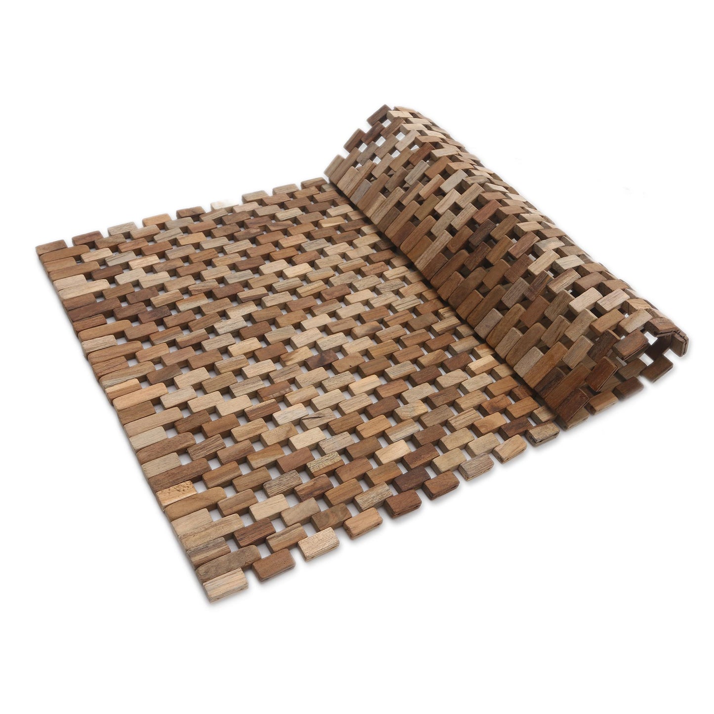 Jogja Pave Handmade Teak Wood Door Mat from Bali (27 inch)