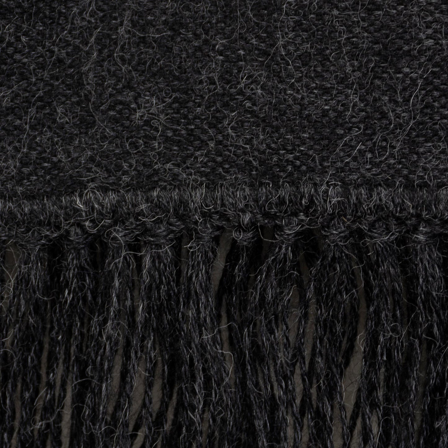 Winter Chic in Graphite Grey Alpaca Blend Scarf