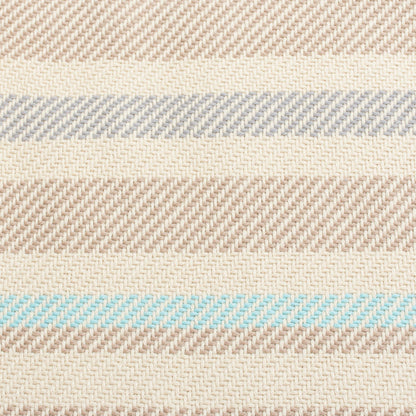 Sweet Ecru Handwoven Cotton Throw in Ecru from Peru