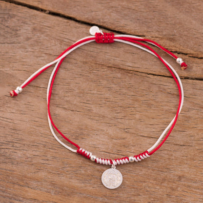 Peruvian Shield Sterling Peruvian Coat of Arms Charm Bracelet