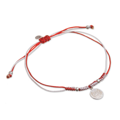Peruvian Shield Sterling Peruvian Coat of Arms Charm Bracelet