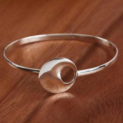 Modern Orbit Modern Sterling Silver Pendant Bracelet from Mexico