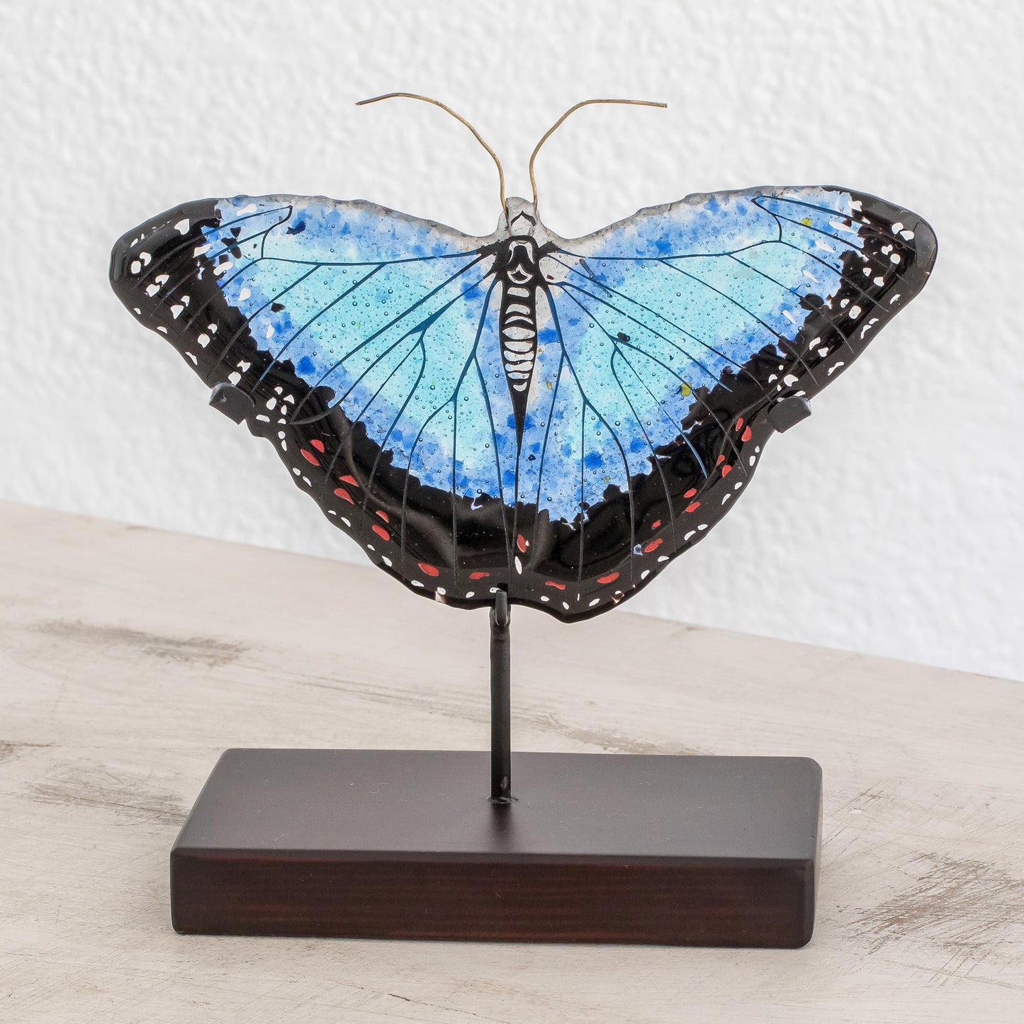 Morpheus Flight Art Glass Morpheus Butterfly Sculpture from El Salvador