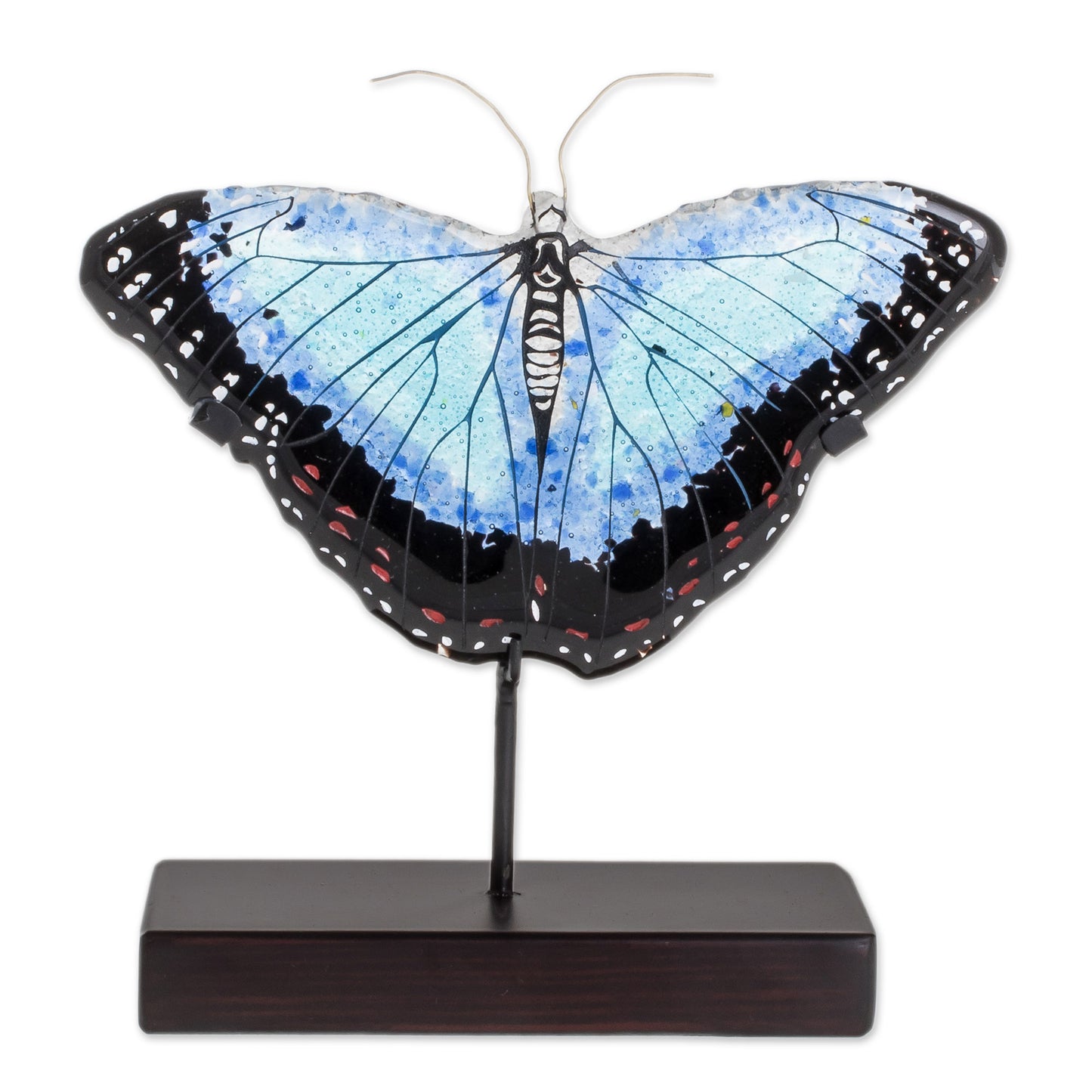 Morpheus Flight Art Glass Morpheus Butterfly Sculpture from El Salvador