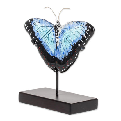 Morpheus Flight Art Glass Morpheus Butterfly Sculpture from El Salvador