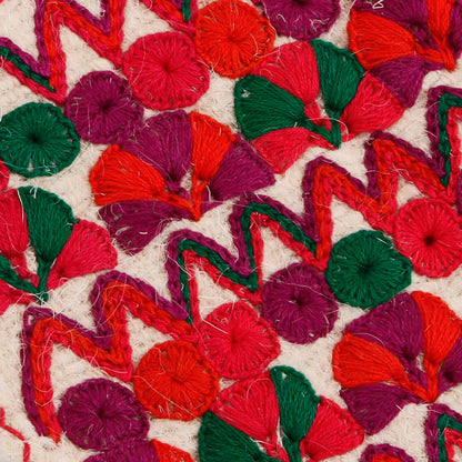 Multicolored Embroidered Colorful Purity Wool Sling