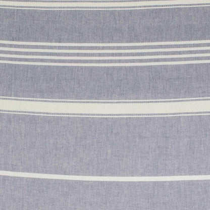 Fresh Relaxation in Cadet Blue Striped Cotton Beach Towel in Cadet Blue from Guatemala