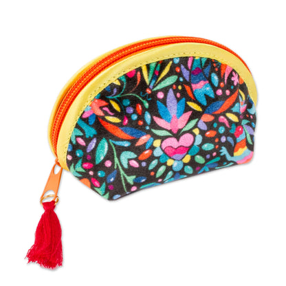 Otomi Designs in Black Printed Cosmetic Bag