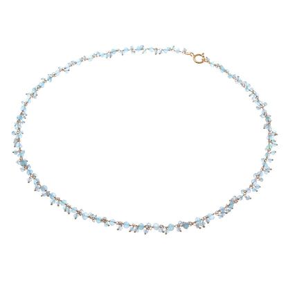 Arctic Dream Gold-Plated Apatite Charm Necklace from Thailand