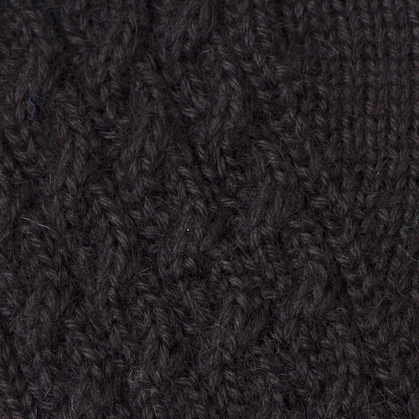 Winter Delight in Black 100% Alpaca Knit Gloves in Black from Peru