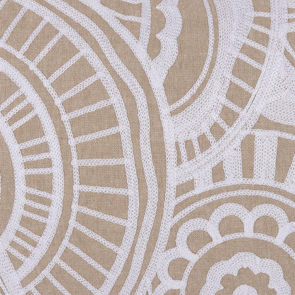Mandala Bliss Mandala Pattern Embroidered Cotton Cushion Covers (Pair)