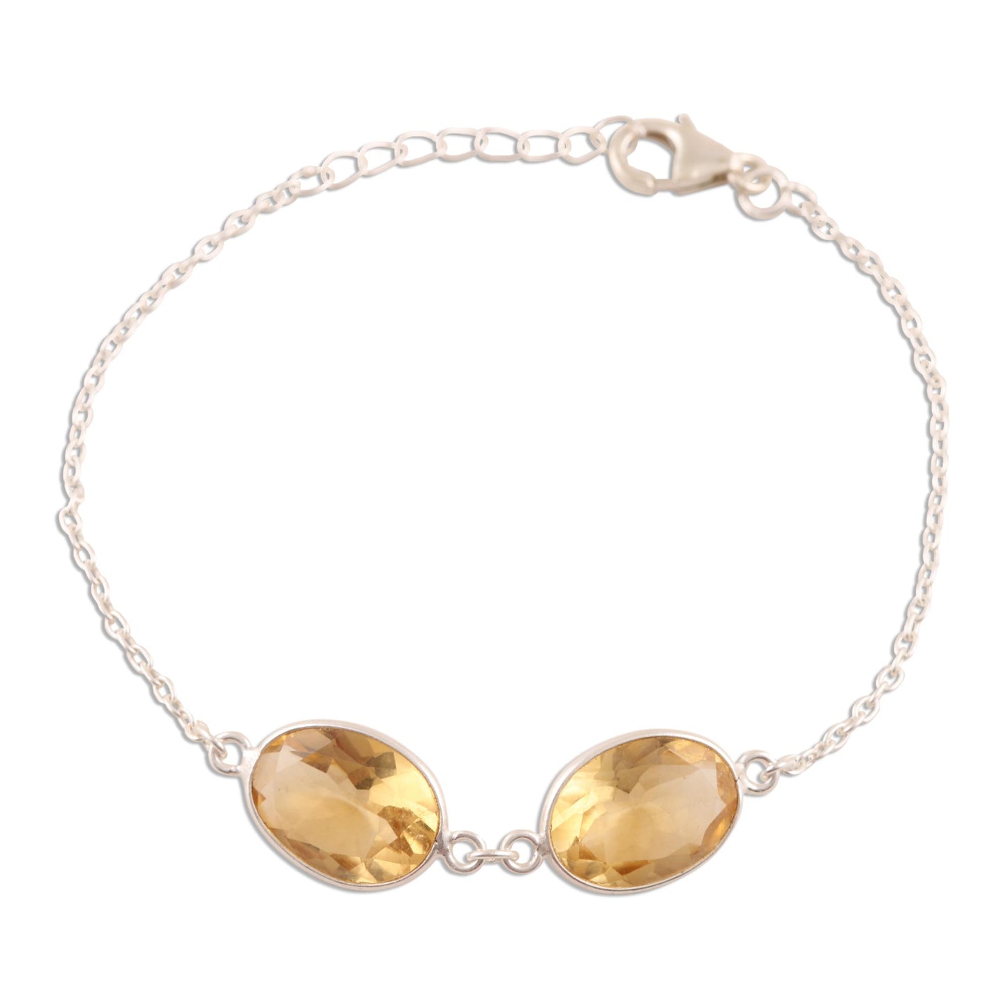 Sunny Glisten 12-Carat Citrine Pendant Bracelet from India