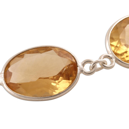 Sunny Glisten 12-Carat Citrine Pendant Bracelet from India