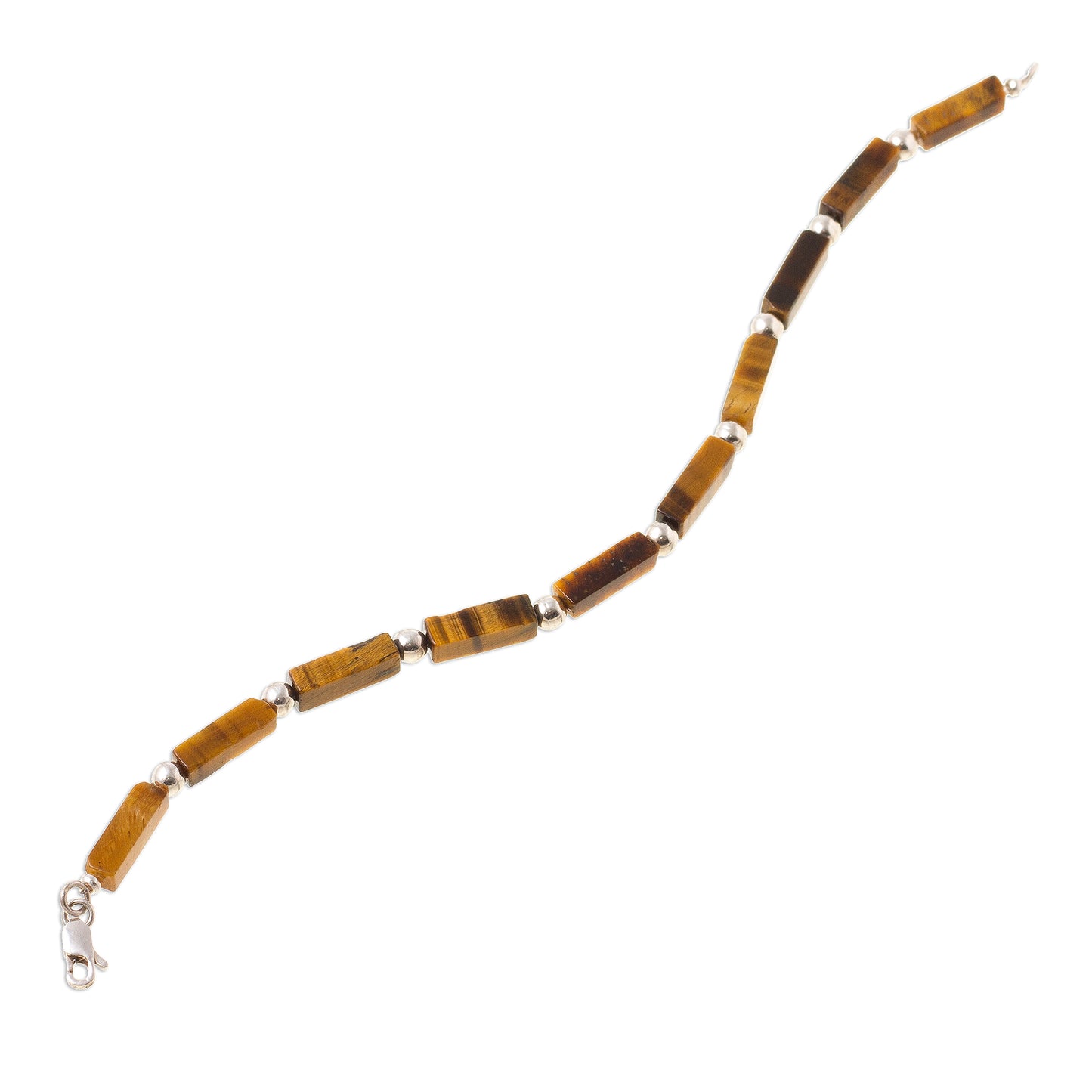 Earthen Sophistication Tiger's Eye Beaded Bracelet Crafted in Peru