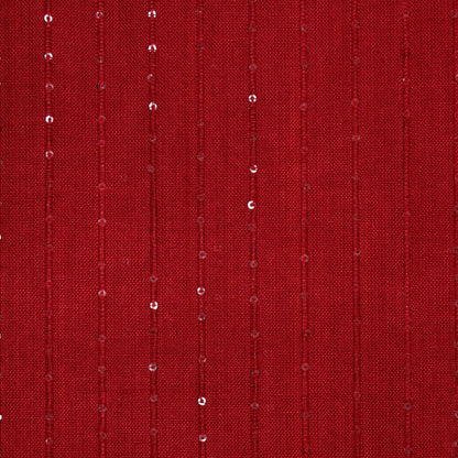 Garnet Glimmer Embellished Viscose Shawl in Cranberry from India