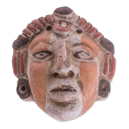 Mayan Queen Ceramic Wall Mask of a Mayan Queen from El Salvador