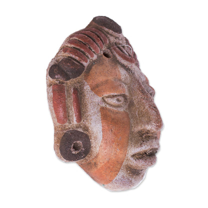 Mayan Queen Ceramic Wall Mask of a Mayan Queen from El Salvador