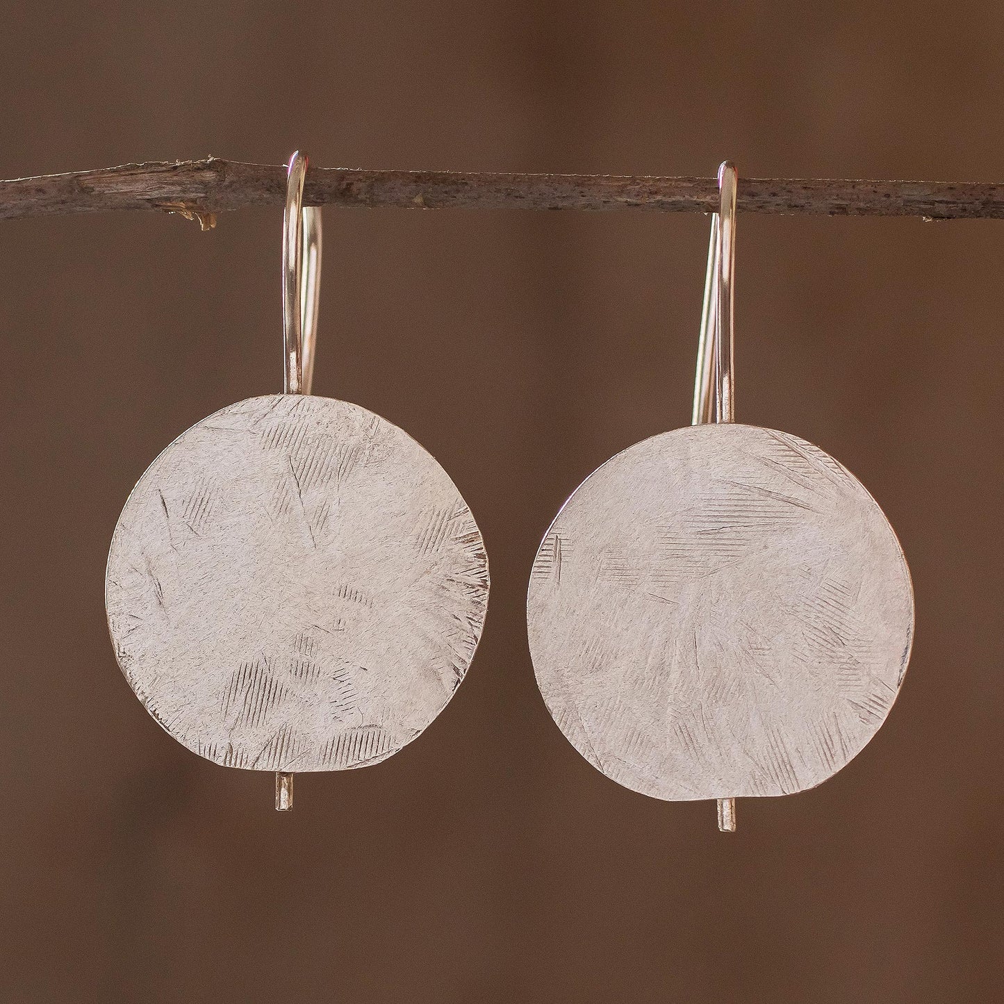 Costa Rican Moon Costa Rican Sterling Silver Geometric Drop Earrings