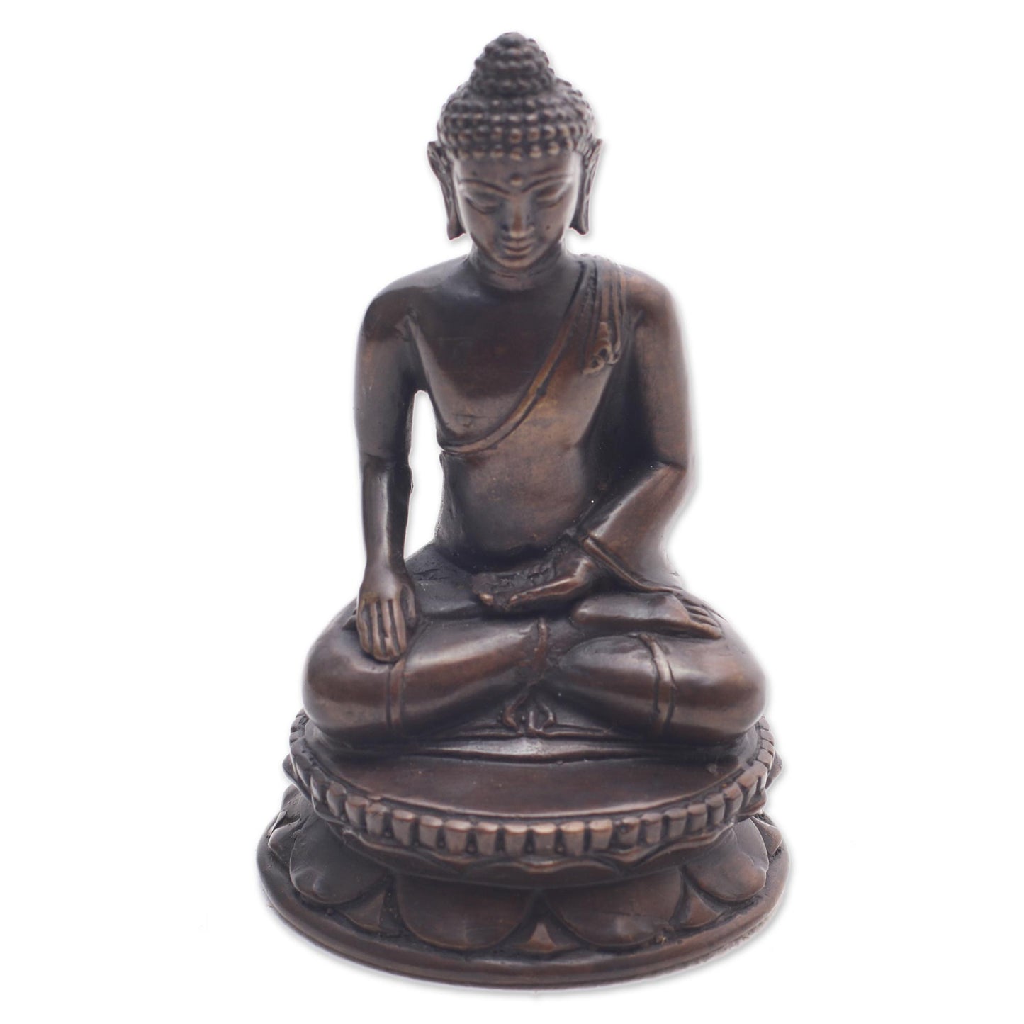 Earth Witness Bronze Statuette of Balinese Buddha