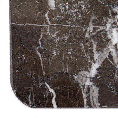 Elegant Veins Black and White Marble Cheese Board from Mexico