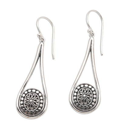 Bali Jawan Balinese Style Sterling Silver Dangle Earrings