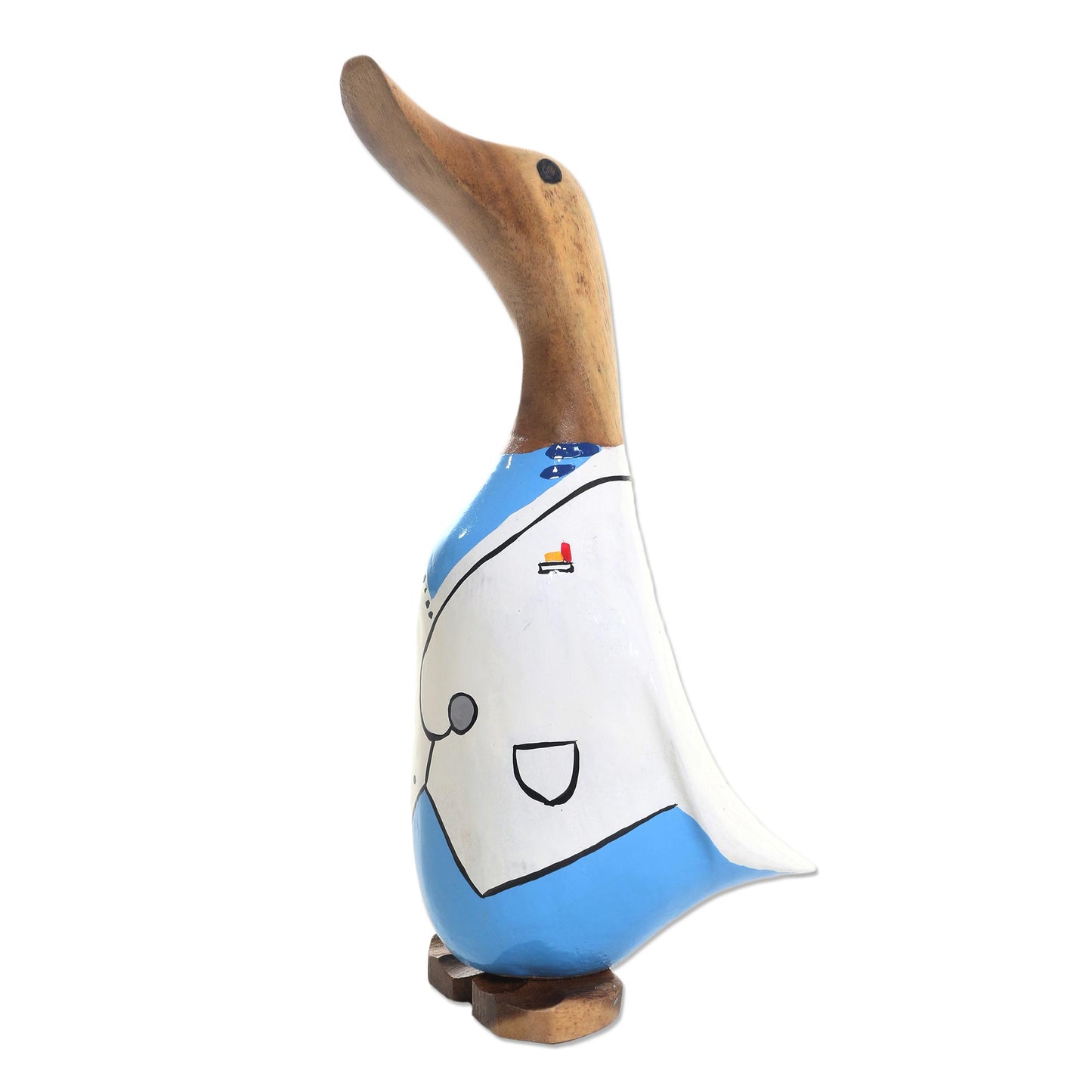 Doctor Duck Doctor Duck Hand Painted Wood Statuette