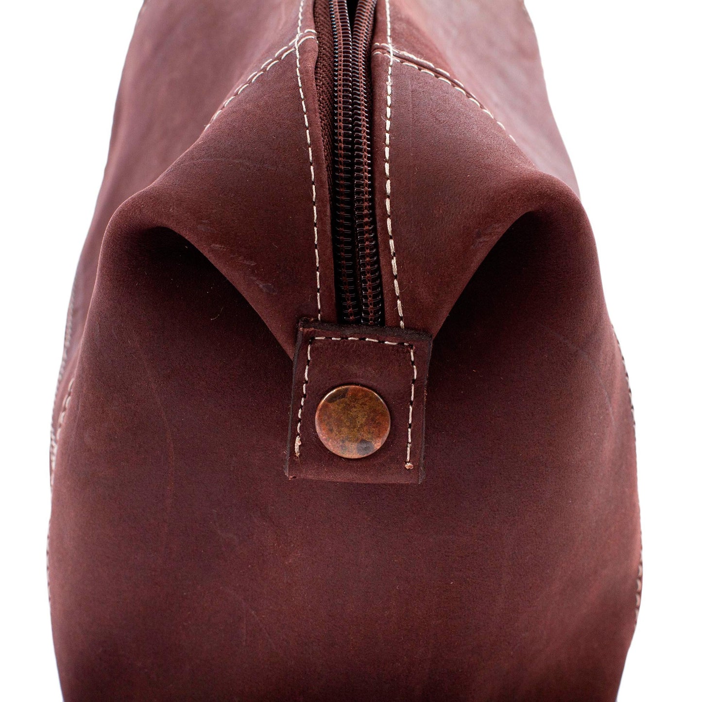 Brooklyn Bound in Brown Brown Leather Unisex Toiletry Travel Bag