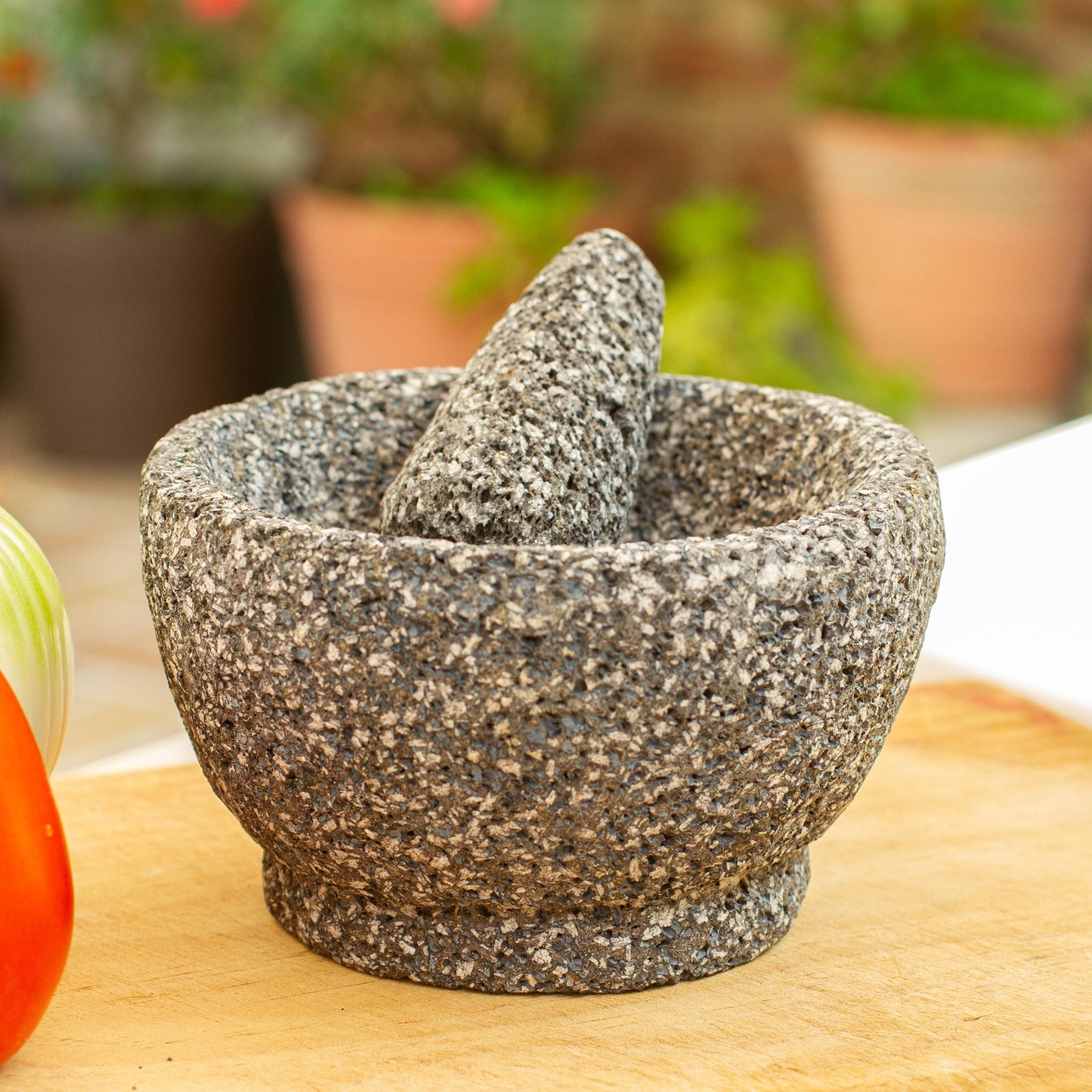 Tradition Artisan Hand Crafted Basalt Molcajete and Tejolote